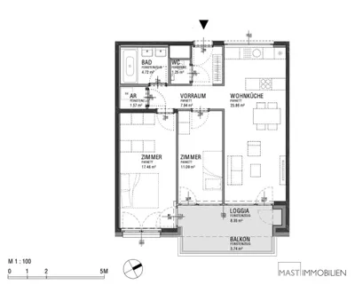 3-Zimmer-Wohnung kaufen in Wien – 78,23 m², € 474.000 – Bild 11 von 11