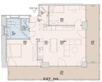 3-Zimmer-Wohnung mieten in Wien – 75,78 m², € 3.100 – Bild 21 von 21