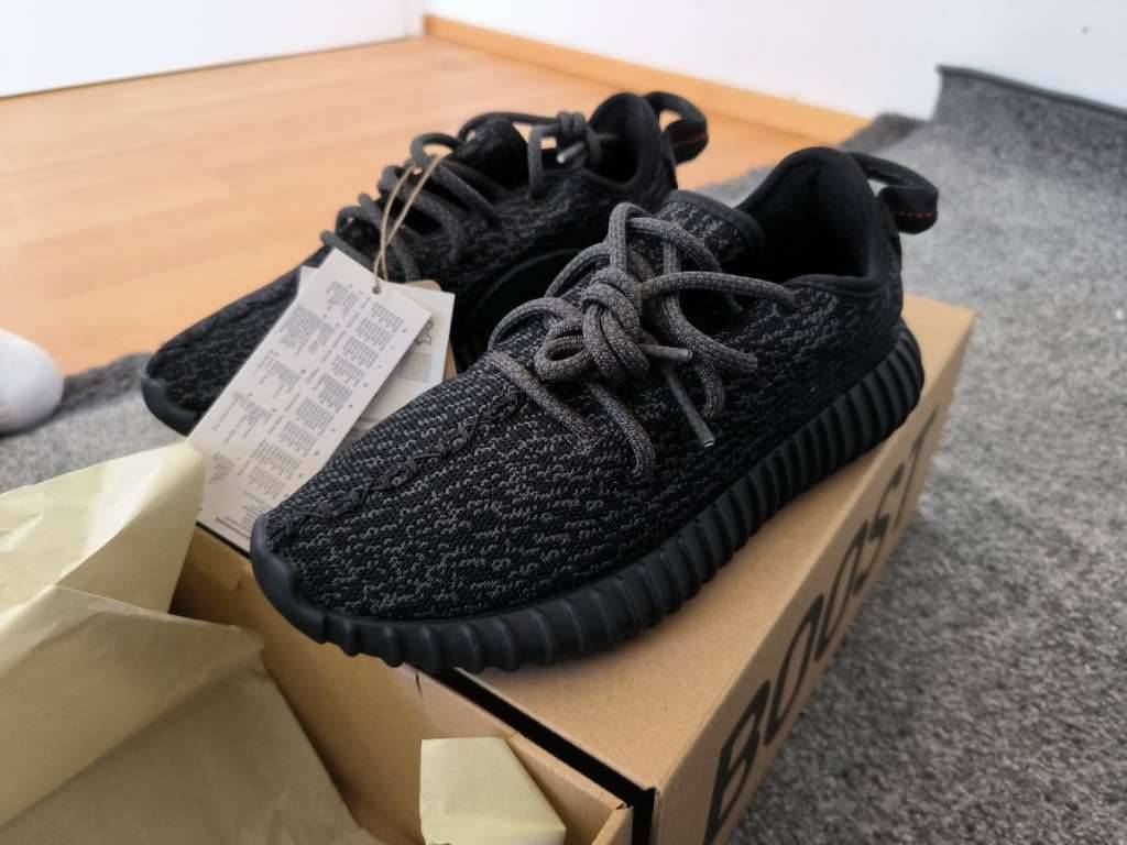 Yeezy Boost 350 Pirate Black (2023) EU36 2/3 US4 1/2 NEU OVP DEADSTOCK UNGETRAGEN