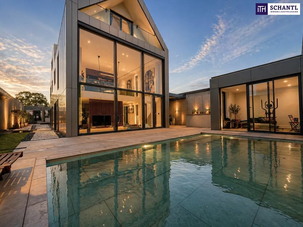 Architektur. Privatsphäre. Perfektion. Luxuriöse Architekten-Villa mit einzigartigem Magic Pool und Premium-Ausstattung!, Schwechat