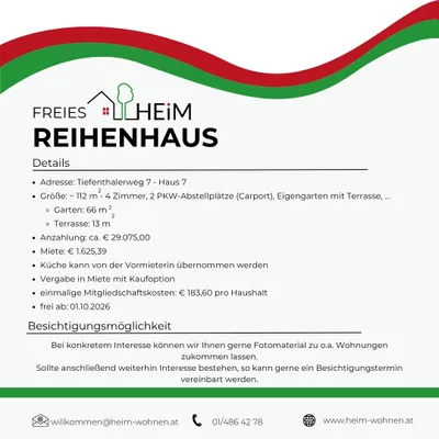 4-Zimmer-Haus mieten in Tulln – 112 m², € 1.625 – Bild 3 von 3