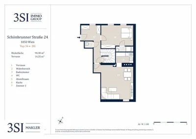 3-Zimmer-Wohnung kaufen in Wien – 90,38 m², € 699.000 – Bild 11 von 12