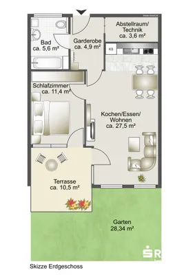 2-Zimmer-Wohnung kaufen in Feldkirch – 53,07 m², € 259.000 – Bild 15 von 18