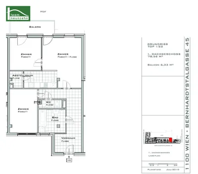 3-Zimmer-Wohnung mieten in Wien – 78,56 m², € 1.396 – Bild 10 von 10