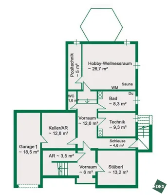 6-Zimmer-Haus mieten in Mödling – 329 m², € 4.500 – Bild 55 von 55