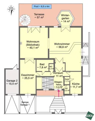 6-Zimmer-Haus mieten in Mödling – 329 m², € 4.500 – Bild 53 von 55