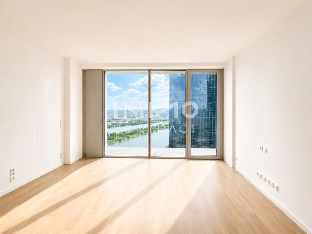 Die Postkarte, in der man wohnt: DC2 Tower 36. Etage - U1 Donauinsel - Ansicht 2