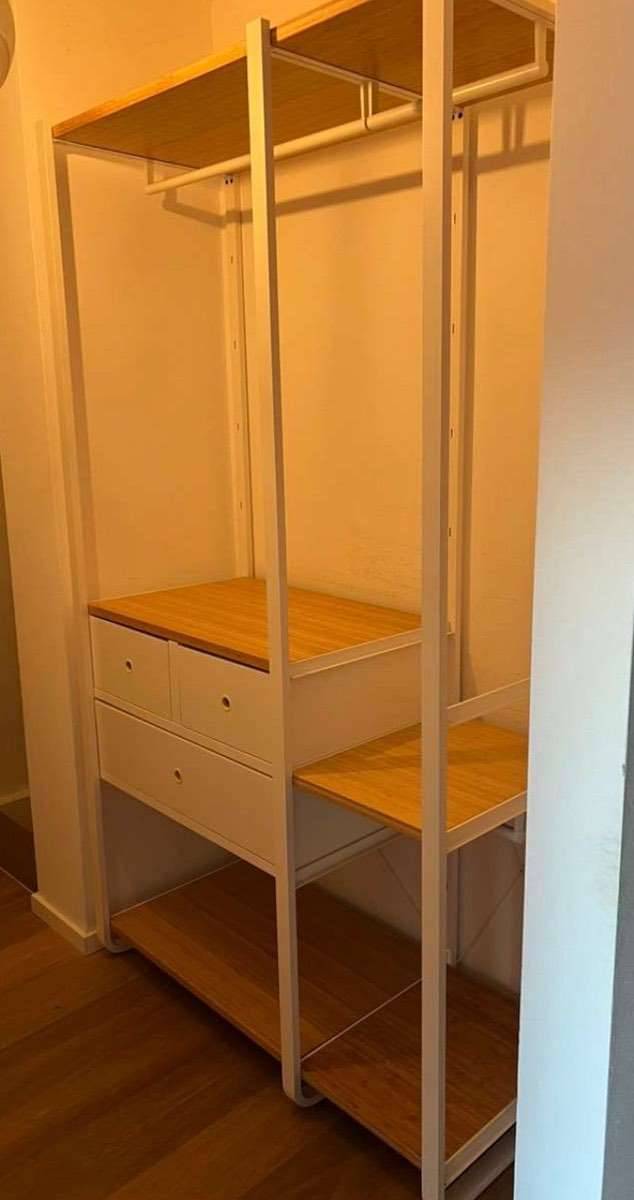 Schrankkombination wei/ Bambus von Ikea,  290,- (1170 Wien) - willhaben