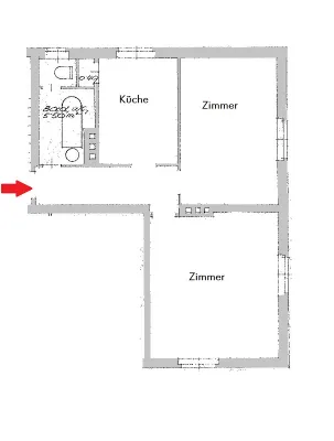 2-Zimmer-Wohnung mieten in Bruck-Mürzzuschlag – 40,7 m², € 457 – Bild 2 von 2