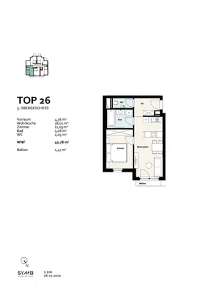 2-Zimmer-Wohnung mieten in Wien – 40,78 m², € 997 – Bild 9 von 9