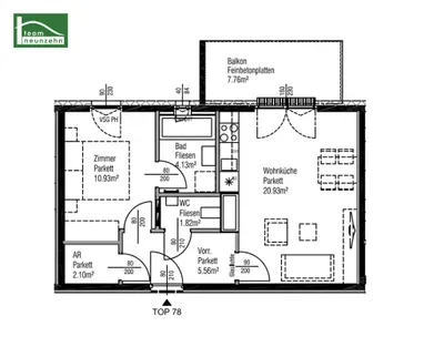 2-Zimmer-Wohnung mieten in Wien – 45,46 m², € 929 – Bild 19 von 19