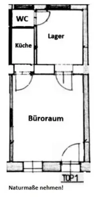 1-Zimmer-Gewerbeimmobilie mieten in Wien – 34 m², € 458 – Bild 9 von 9