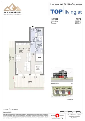 2-Zimmer-Wohnung kaufen in Feldkirchen – 58,35 m², € 369.361 – Bild 8 von 8