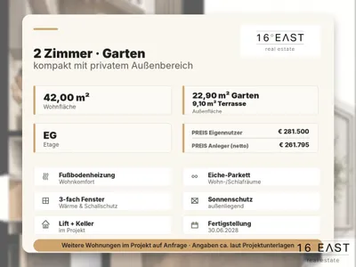 2-Zimmer-Wohnung kaufen in Wien – 42 m², € 261.795 – Bild 4 von 7