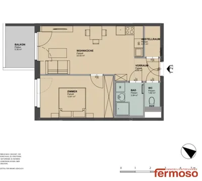 2-Zimmer-Wohnung mieten in Wien – 45,94 m², € 949 – Bild 15 von 15