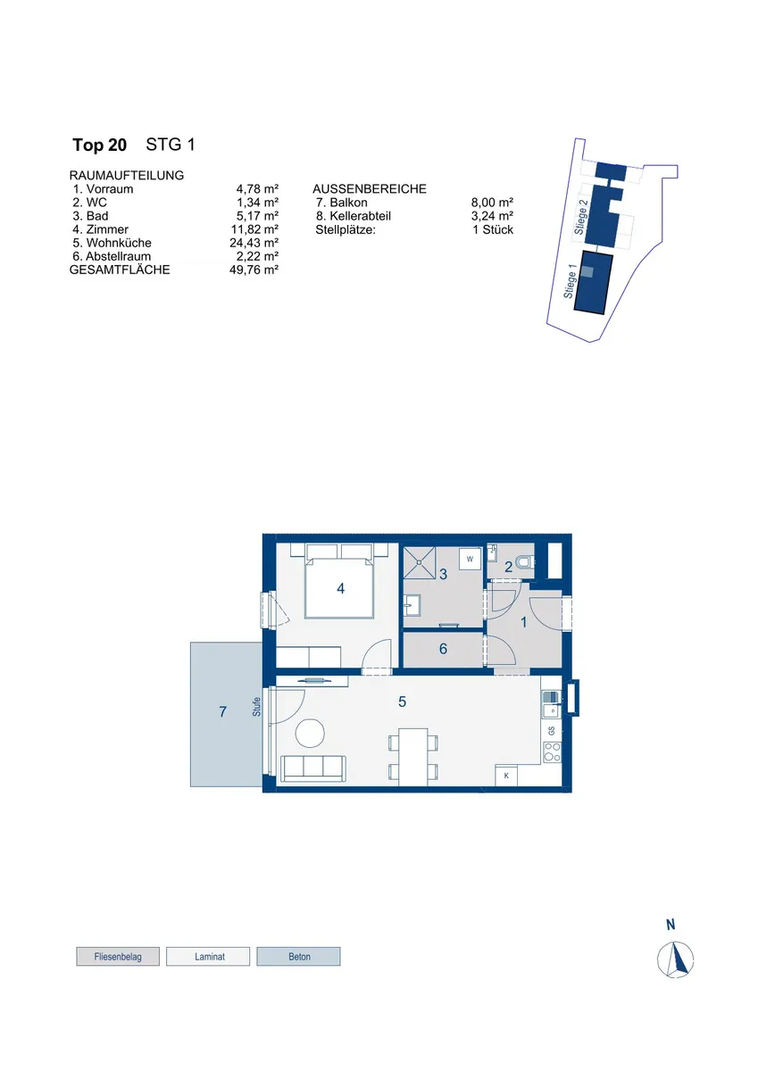 Apartment in Vösendorf, Anton Benya-Wohnhausanlage, Bezirk Mödling - Ansicht 2