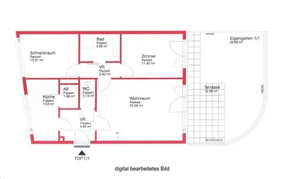 3-Zimmer-Wohnung mieten in Mödling – 67,17 m², € 940 – Bild 16 von 16