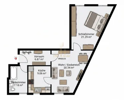2-Zimmer-Wohnung kaufen in Linz – 64,4 m², € 250.000 – Bild 12 von 12