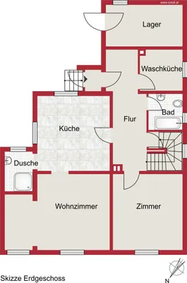 6-Zimmer-Haus kaufen in Amstetten – 150 m², € 199.000 – Bild 32 von 34