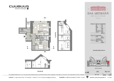 2-Zimmer-Wohnung mieten in Wien – 75 m², € 2.489 – Bild 20 von 20