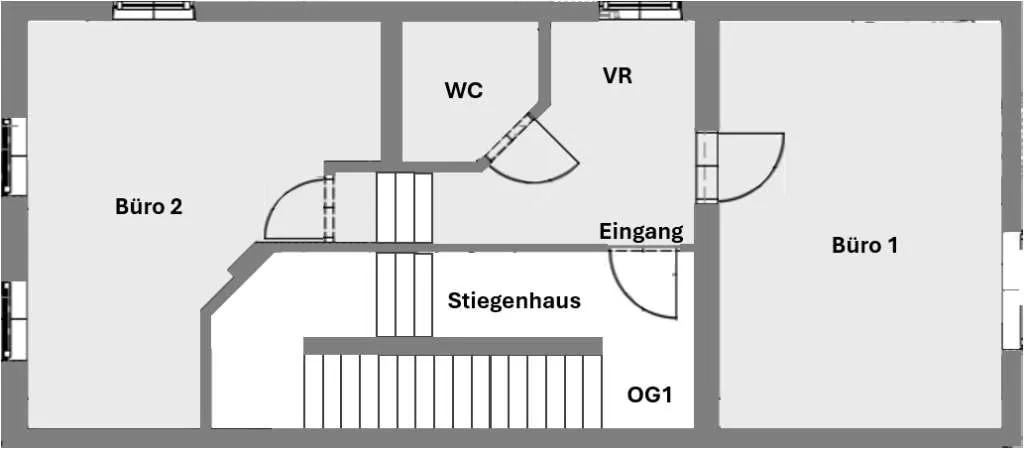 Büro ab 53 m² | ab 350 €/ Monat | Erstbezug | Flexibel nutzbar| provisionsfrei - Ansicht 3