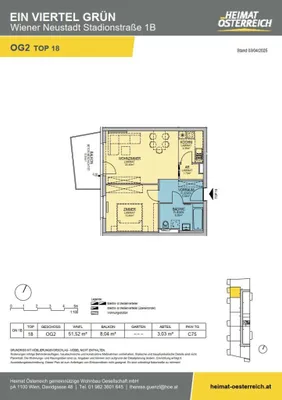 2-Zimmer-Wohnung mieten in Wiener Neustadt – 51,52 m², € 663 – Bild 22 von 28