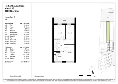 5-Zimmer-Haus kaufen in Tulln – 103,75 m², € 550.000 – Bild 30 von 30