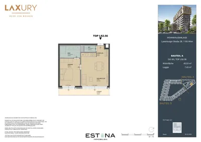 2-Zimmer-Wohnung kaufen in Wien – 45,53 m², € 326.700 – Bild 13 von 14