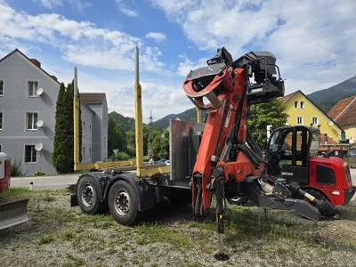 Holzanhänger GSODAM mit Penz Kran Anhänger