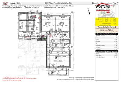 3-Zimmer-Wohnung mieten in Neunkirchen – 73,1 m², € 1.004 – Bild 9 von 9
