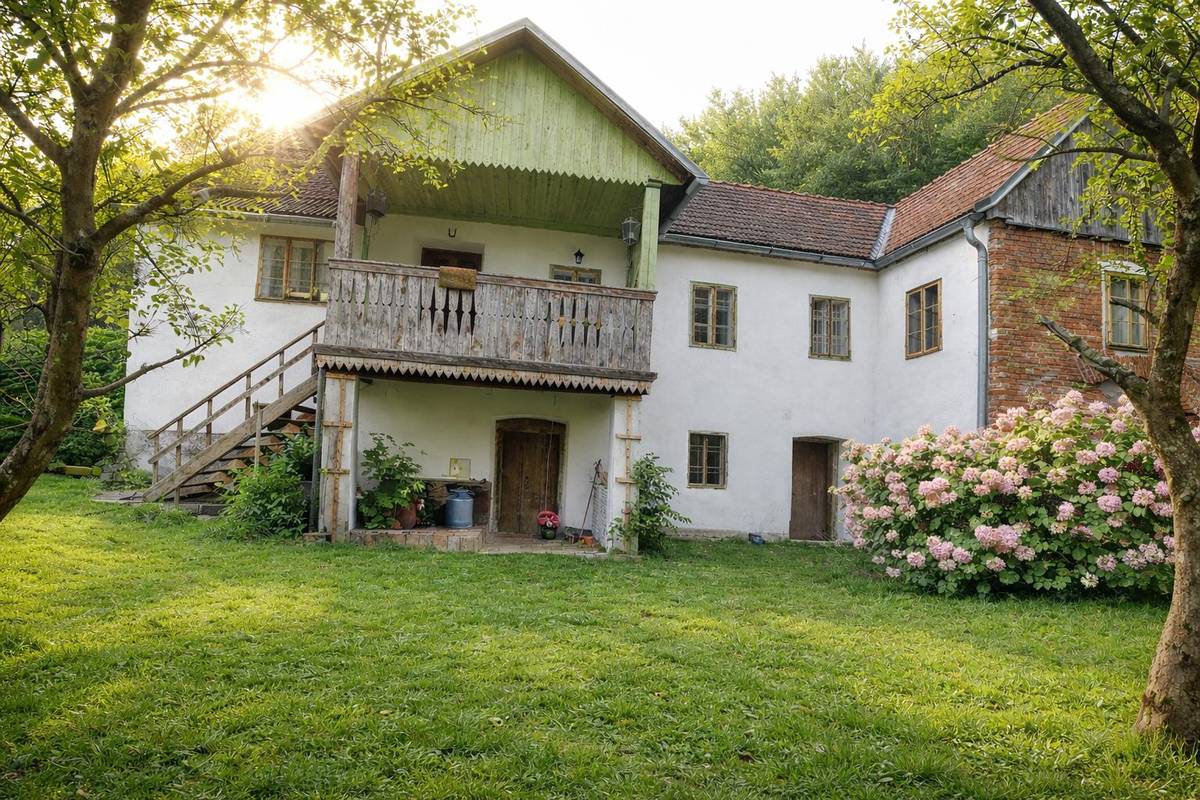 Landwirtschaft mit Eigenwald, Quellfassung und 38.000 m² Grund. Nur wenige Minuten nach Graz, Thal