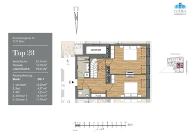 3-Zimmer-Wohnung kaufen in Wien – 81,19 m², € 629.000 – Bild 24 von 25