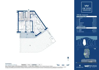 3-Zimmer-Wohnung kaufen in Wiener Neustadt Land – 77,46 m², € 387.600 – Bild 7 von 8