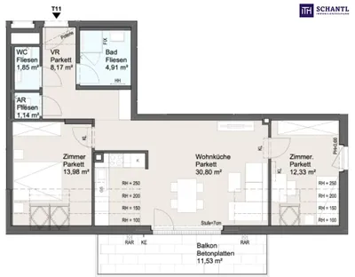 3-Zimmer-Wohnung kaufen in Wien – 73,18 m², € 462.162 – Bild 4 von 12