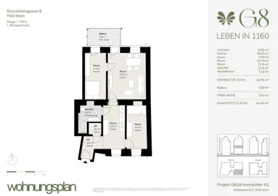 3-Zimmer-Wohnung kaufen in Wien – 62,69 m², € 489.000 – Bild 27 von 27