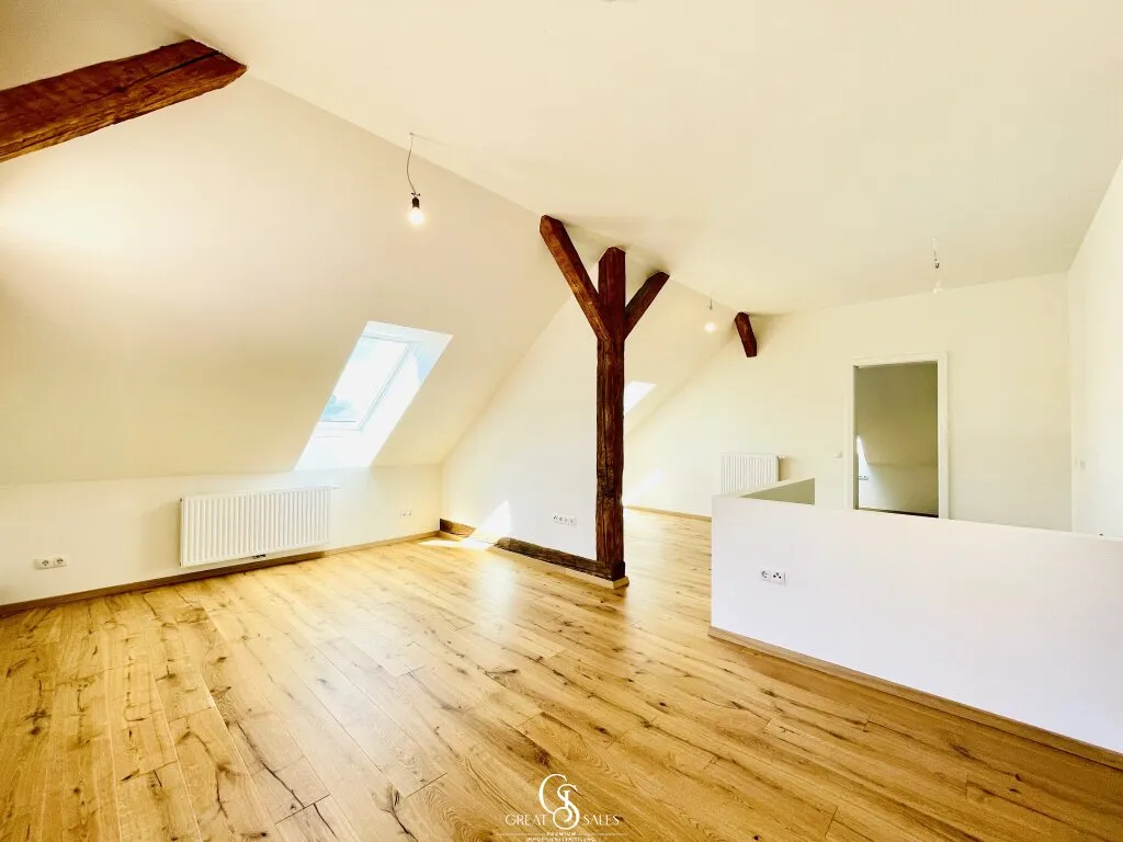 Historischer Charme trifft modernen Wohnkomfort: 3-Zimmer-Wohnung mit Dachterrasse & Parkplatz - Erstbezug! - Ansicht 3