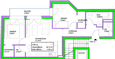3-Zimmer-Wohnung kaufen in Wien – 59,13 m², € 322.953 – Bild 14 von 14