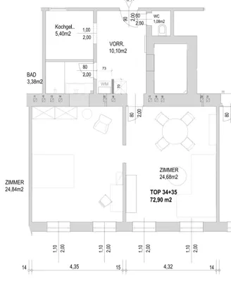 2-Zimmer-Wohnung kaufen in Wien – 70 m², € 305.000 – Bild 4 von 5