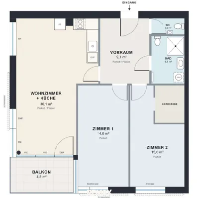 3-Zimmer-Wohnung mieten in Wien – 80 m², € 1.550 – Bild 18 von 18