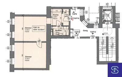 2-Zimmer-Wohnung mieten in Wien – 49,69 m², € 714 – Bild 12 von 12