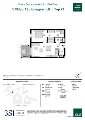 2-Zimmer-Wohnung kaufen in Wien – 51,35 m², € 531.000 – Bild 22 von 22