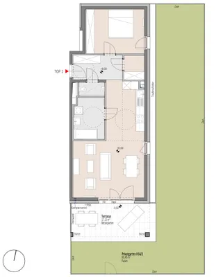 2-Zimmer-Wohnung kaufen in Wiener Neustadt – 64,78 m², € 248.013 – Bild 5 von 6