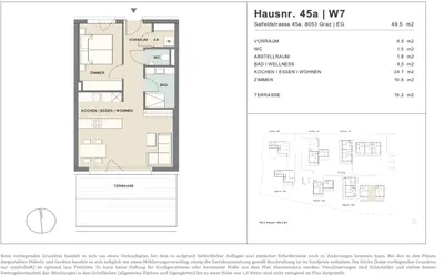 2-Zimmer-Wohnung kaufen in Graz – 49,5 m², € 259.000 – Bild 11 von 11