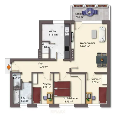 4-Zimmer-Immobilie kaufen in Kirchdorf an der Krems – 96 m², € 199.000 – Bild 8 von 8