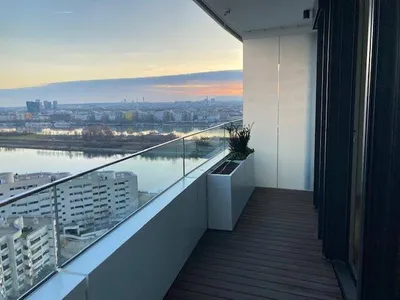 Exklusives Wohnen im Danube Flats Turm mit Panoramablick über Wien inkl. Pool, Wellness, Fitness (möbliert oder unmöbliert) – Bild 2