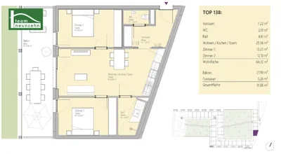 3-Zimmer-Wohnung mieten in Graz – 64,72 m², € 949 – Bild 22 von 22