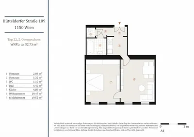 2-Zimmer-Wohnung kaufen in Wien – 52,73 m², € 299.000 – Bild 24 von 24
