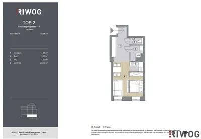 1-Zimmer-Wohnung kaufen in Wien – 40,04 m², € 185.000 – Bild 12 von 12