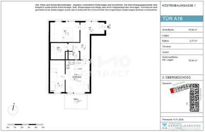 3-Zimmer-Wohnung mieten in Graz – 59,54 m², € 752 – Bild 14 von 14