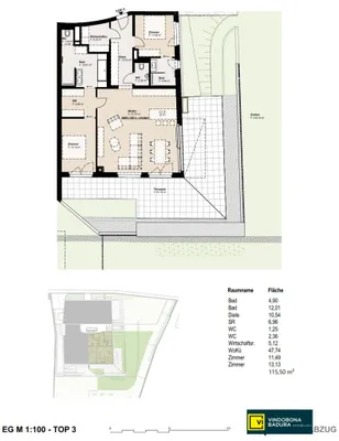 3-Zimmer-Wohnung kaufen in Mödling – 116 m², € 1.375.000 – Bild 8 von 9